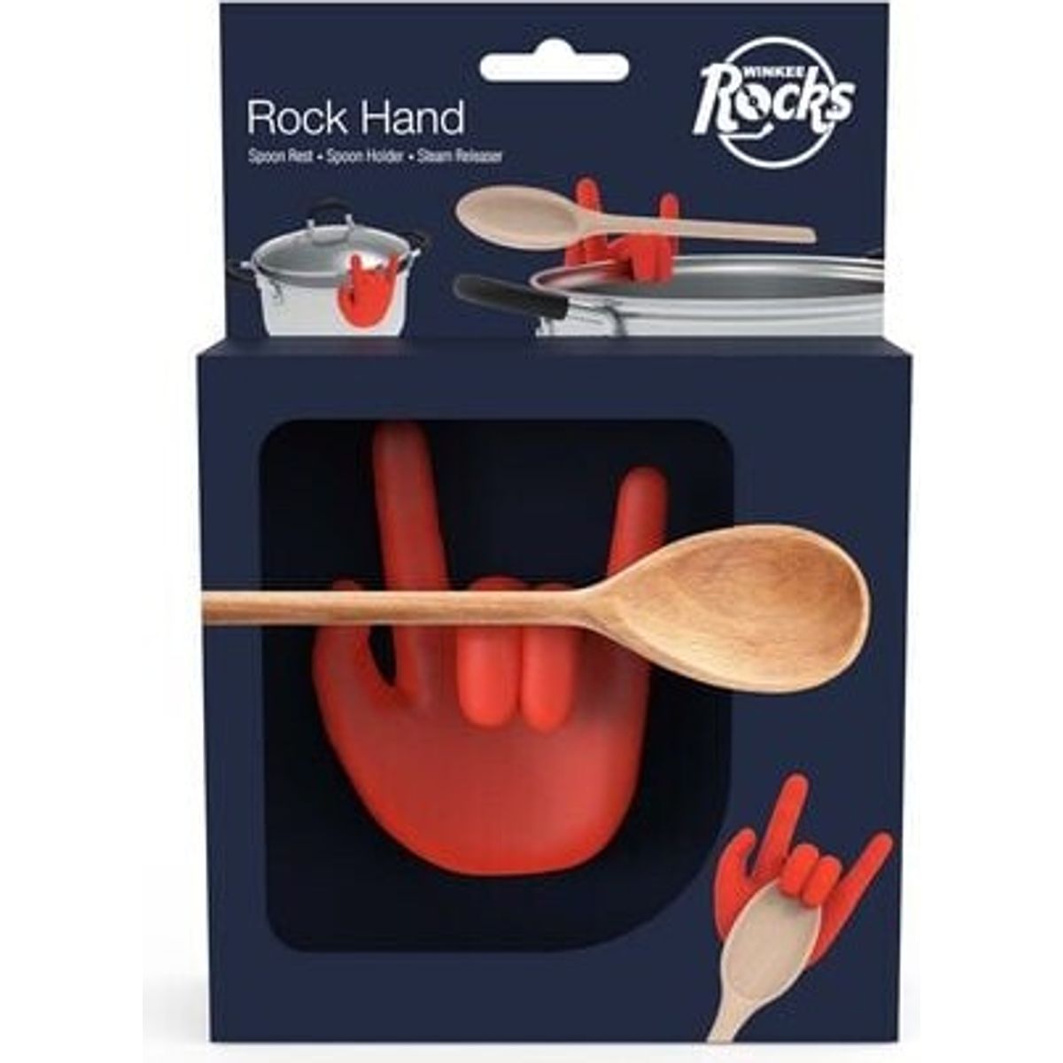 Winkee - Rock Hand Spoon Rest And Pot Lid Holder