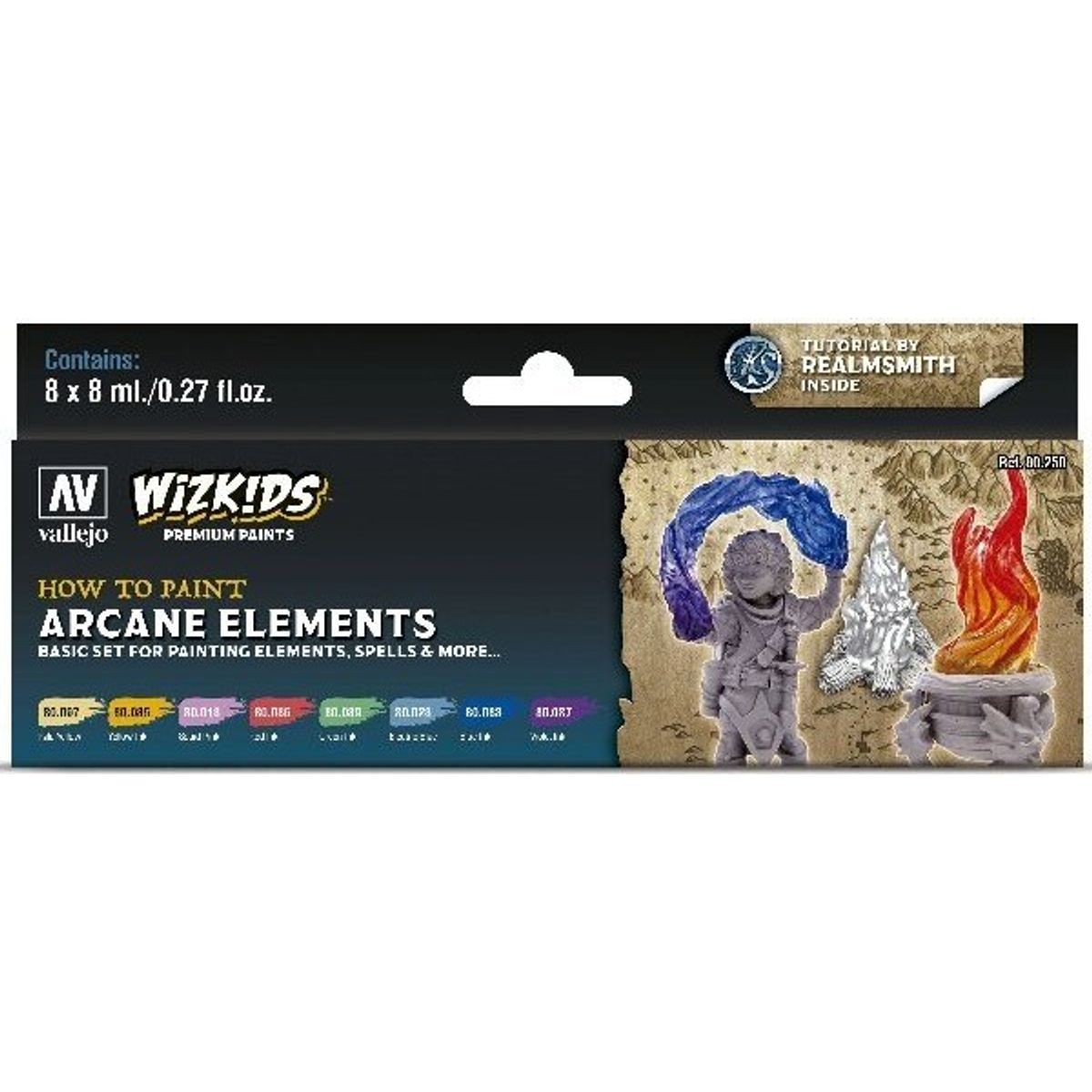 Vallejo - Wizkids Maling Sæt - Arcane Elements - 8x8 Ml