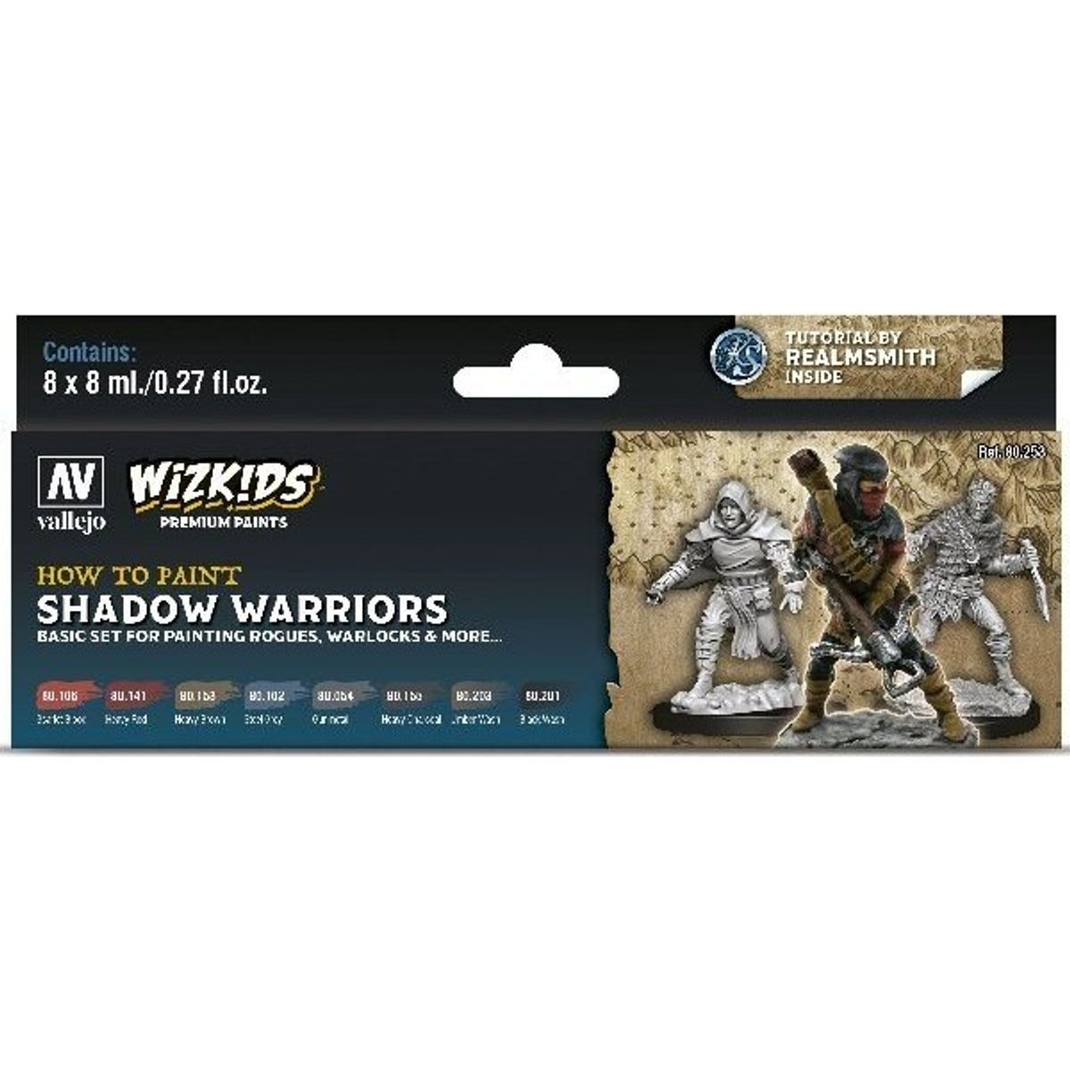 Vallejo - Wizkids - Shadow Warriors Maling Sæt 8x8 Ml