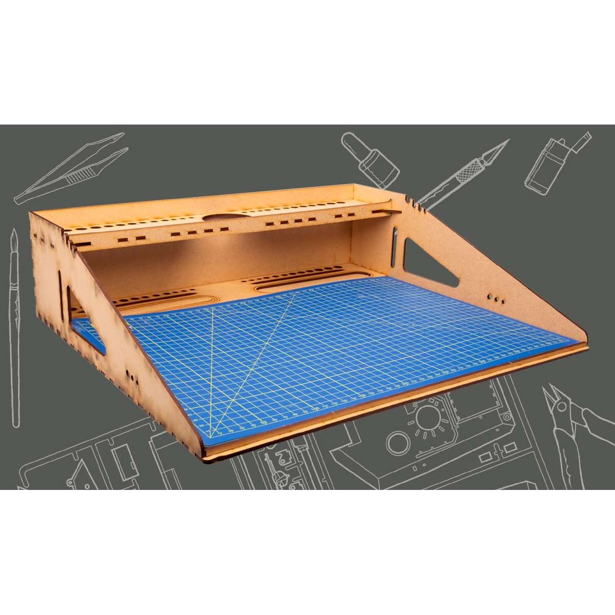 Italeri - Modelhobby Arbejdsstation - 46x39x12 Cm - 50833