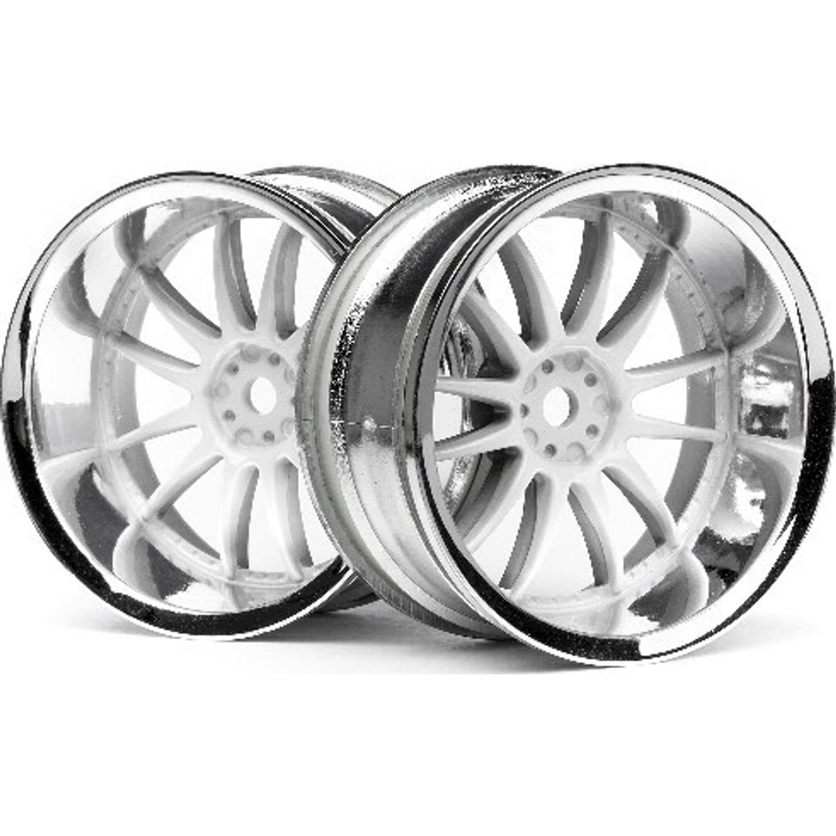 Work Xsa 02c Wheel 26mm Chrome/white (9mm Offset) - Hp3285 - Hpi Racing