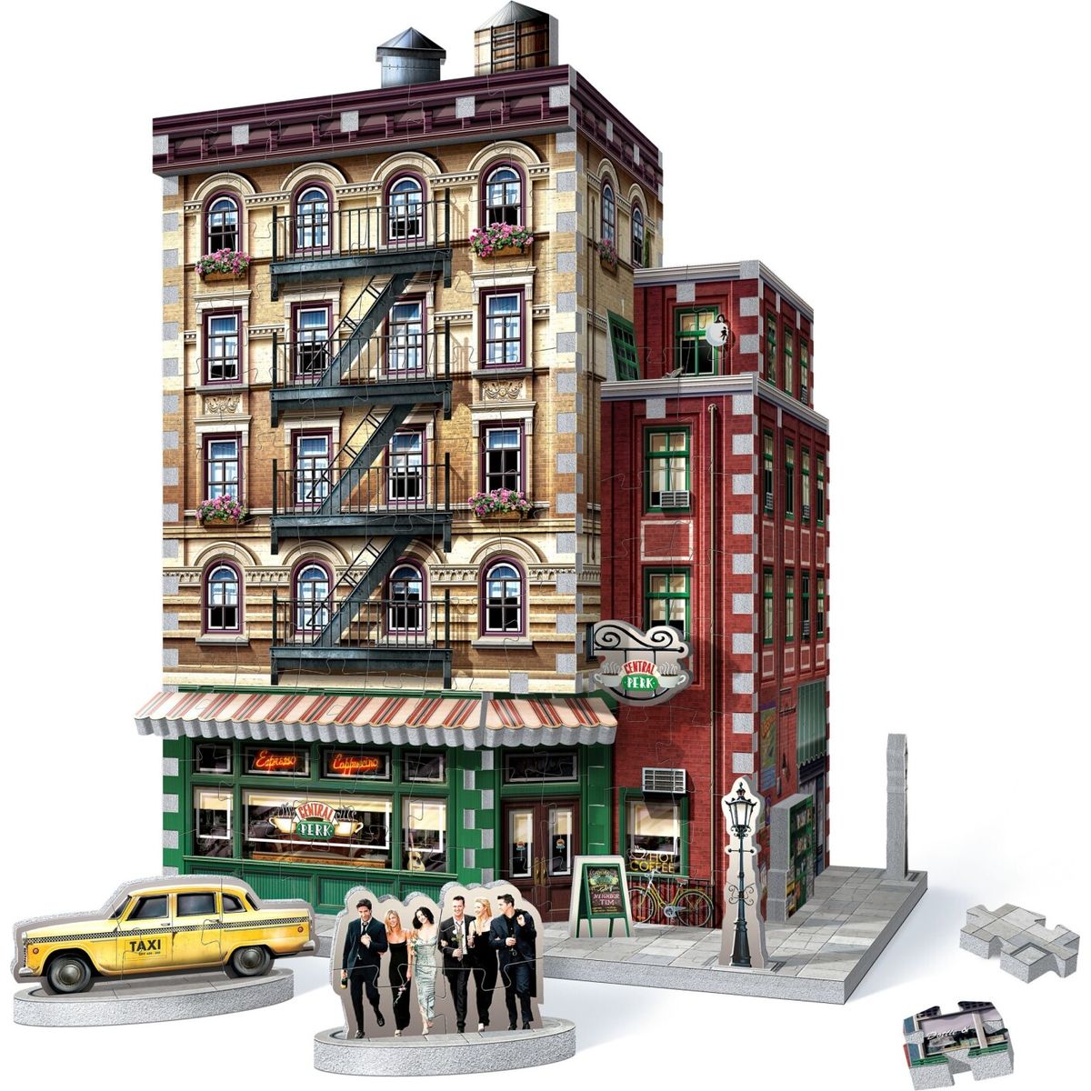 Wrebbit 3d Puzzle - Friends 3d Puslespil - Central Perk - 440 Brikker