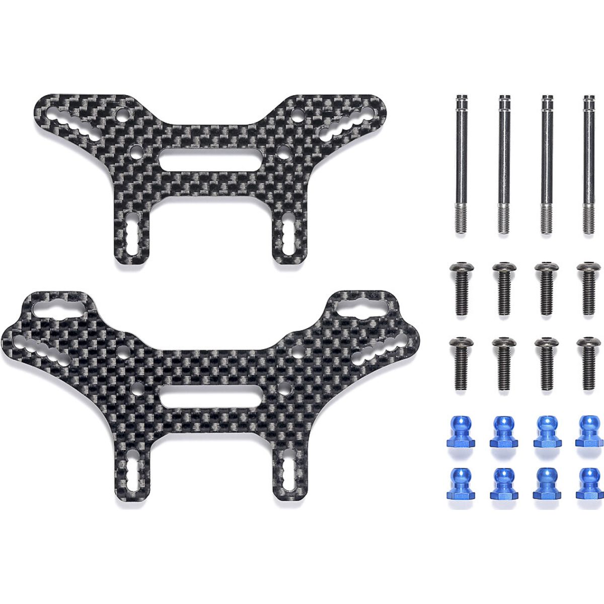 Xv-02 Short Carbon Damper Stay Set - 22076 - Tamiya