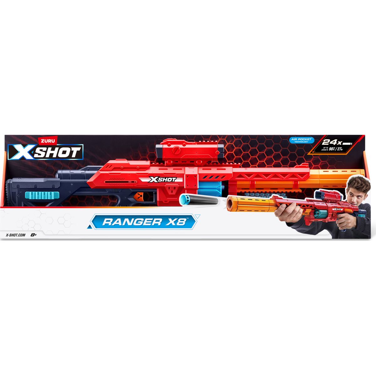 Zuru X Shot - Gun - Ranger X8 - 24 Skud