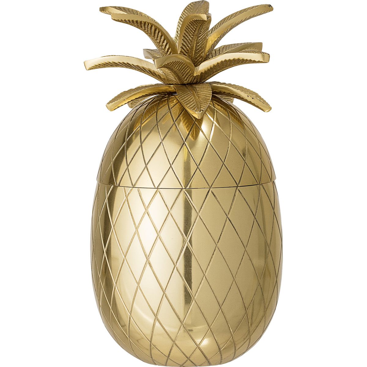 Bloomingville - Ananas Isspand Med Låg - Yuichi - Guld - Aluminium