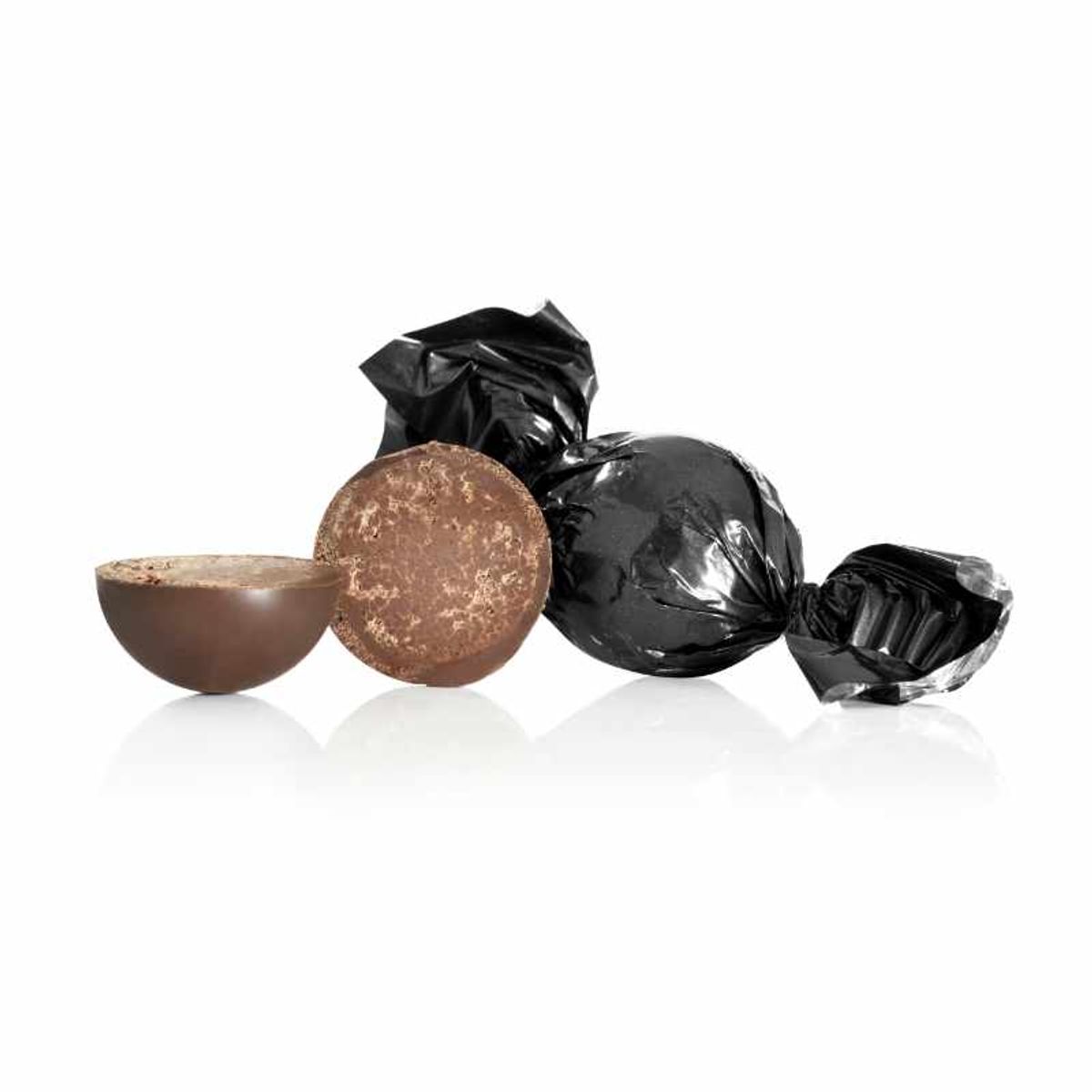 Fyldte chokoladekugler m/ espresso - Sort - 1 kg