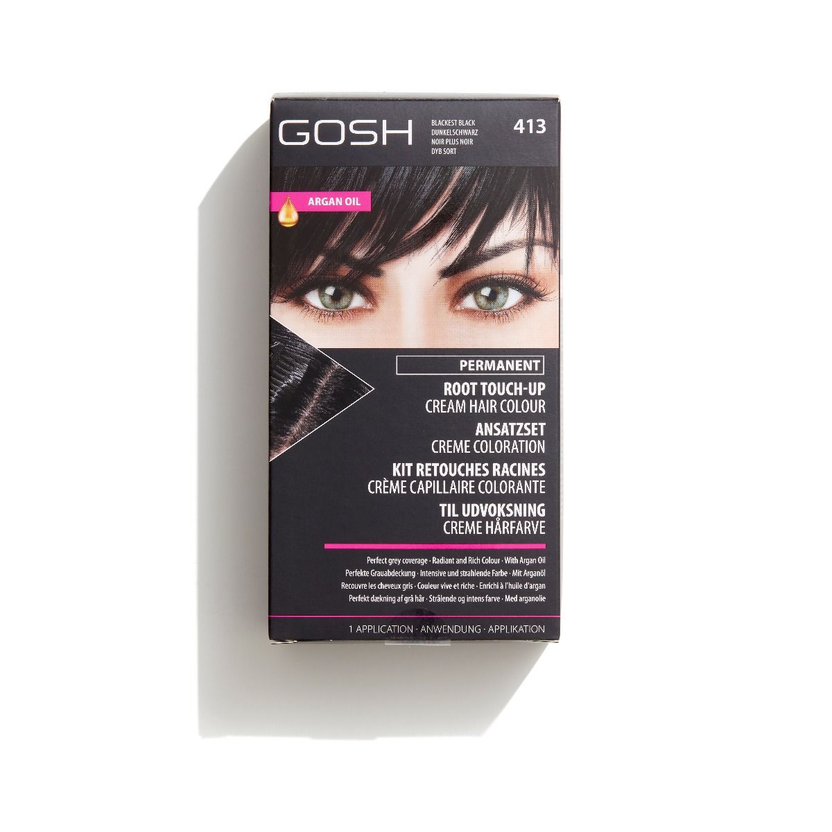 Permanent Root Touch-up Hair Colour - 413 - Blackest Black