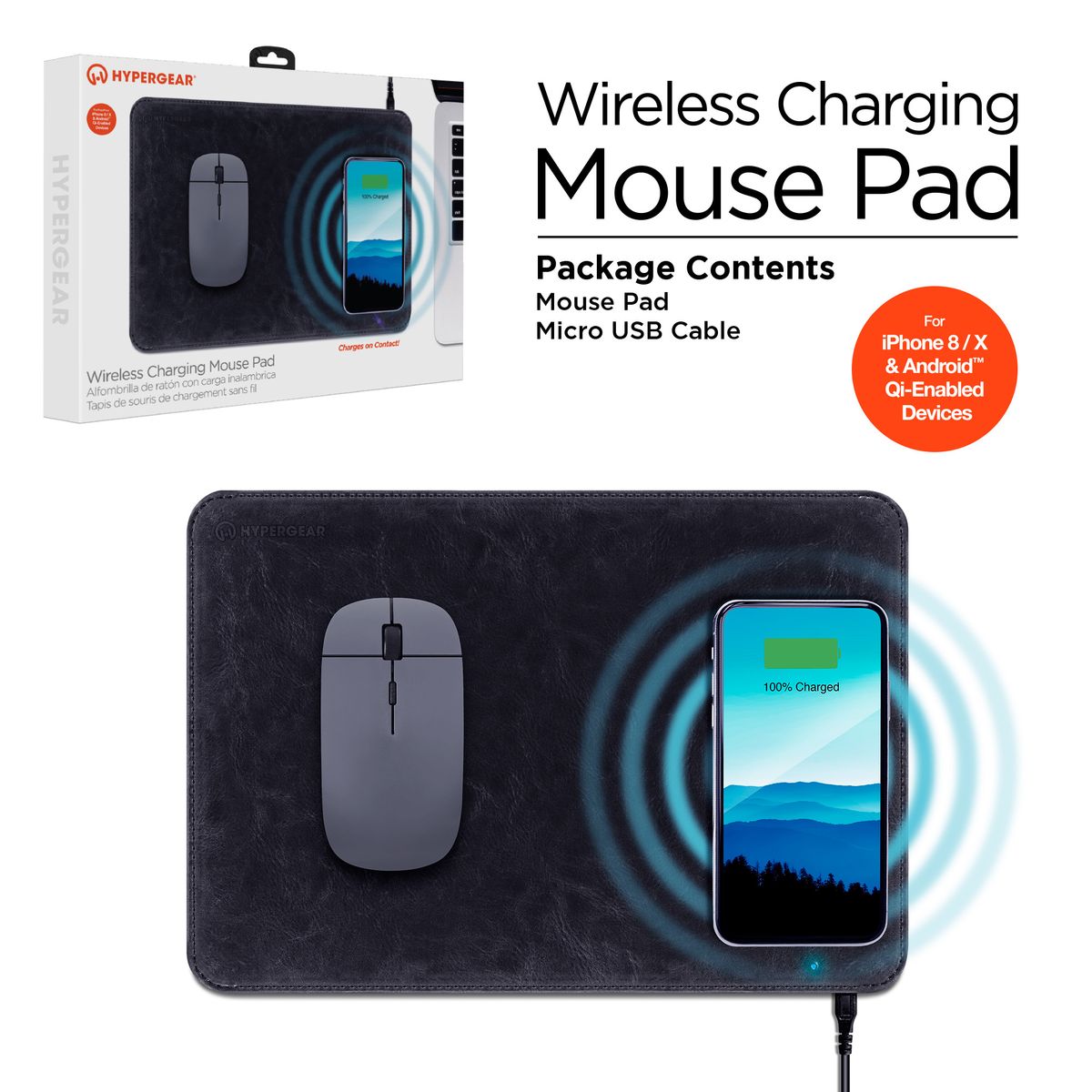 Wireless Charging Mouse Pad