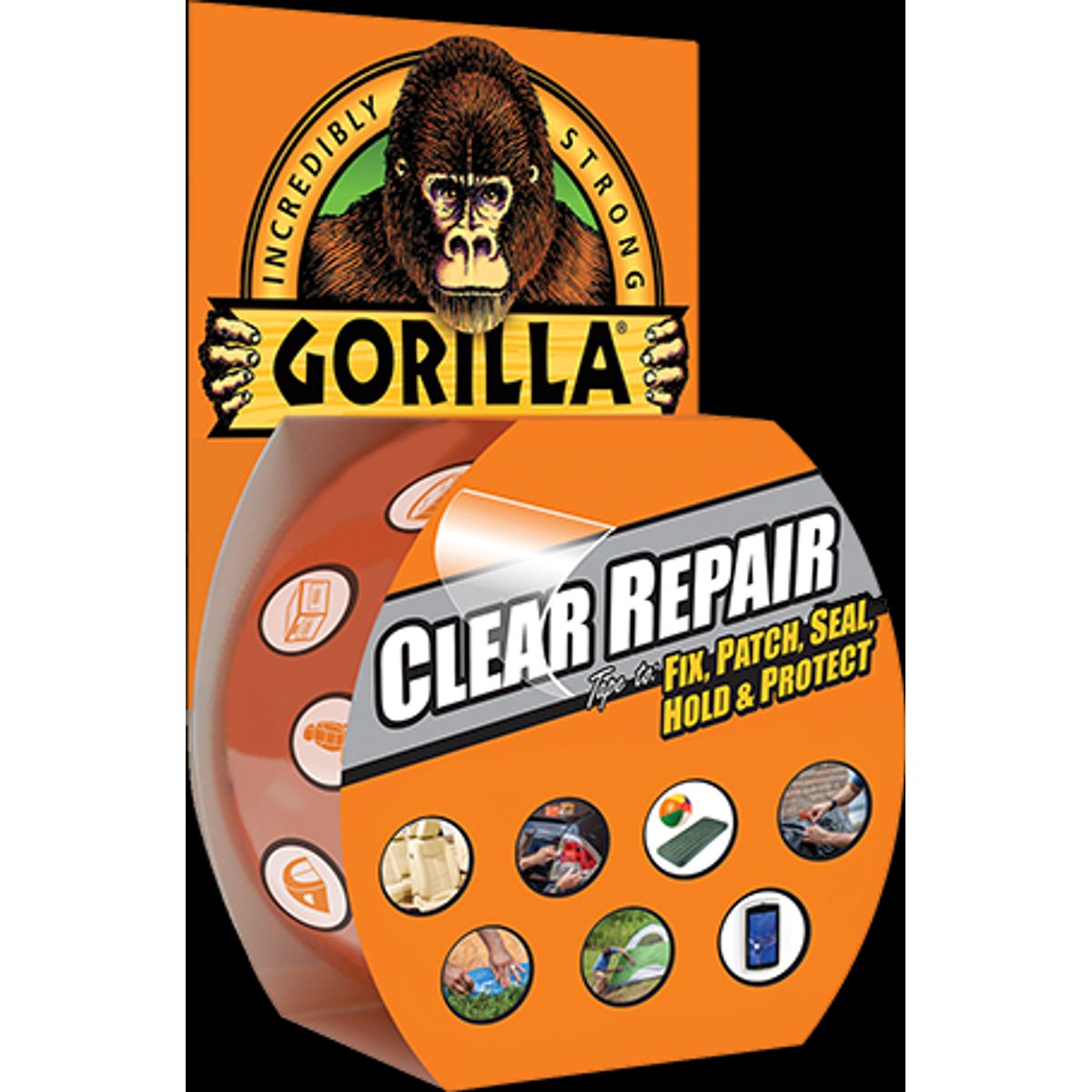 Gorilla Glue Clear Repair Tape 8 m, Vejrbestandig