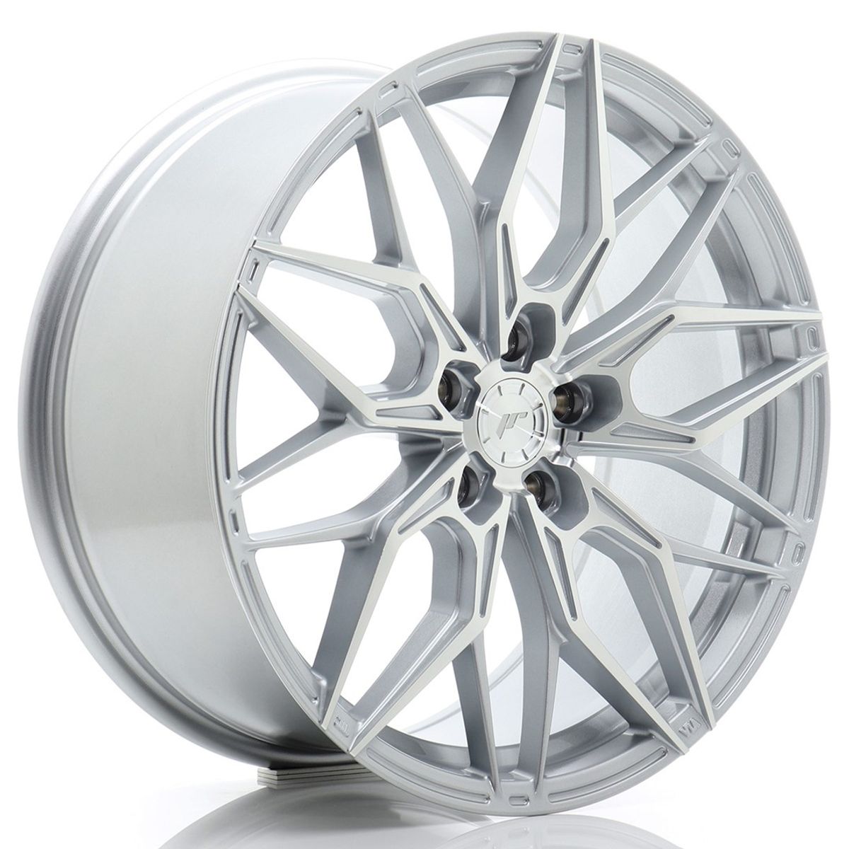 JR WHEELS JR46 Silver w- Machined Face Silver w/ Machined Face