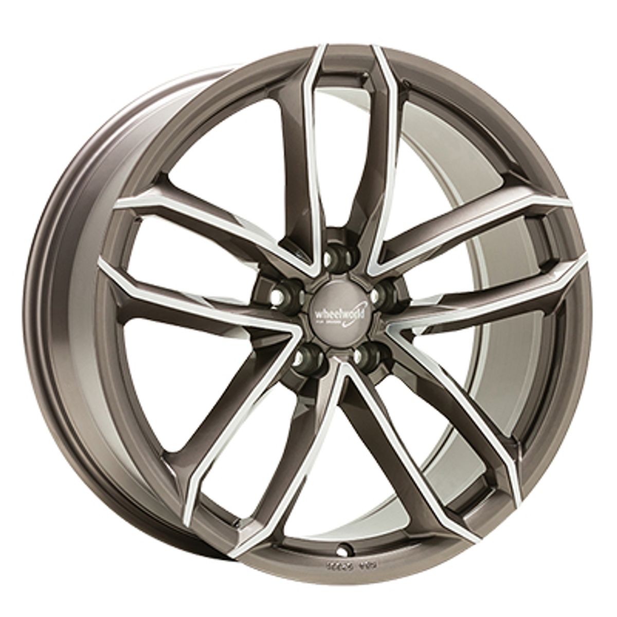 WheelWorld WH33 Platin Grau hochglanzpoliert