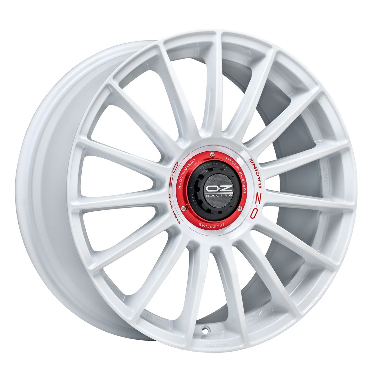 OZ supert evoluz wrc race white red lettering race white red lettering