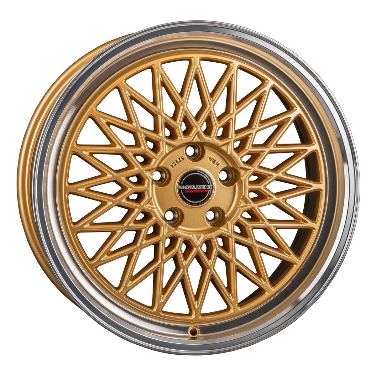 Borbet b gold rim polished gold rim polished