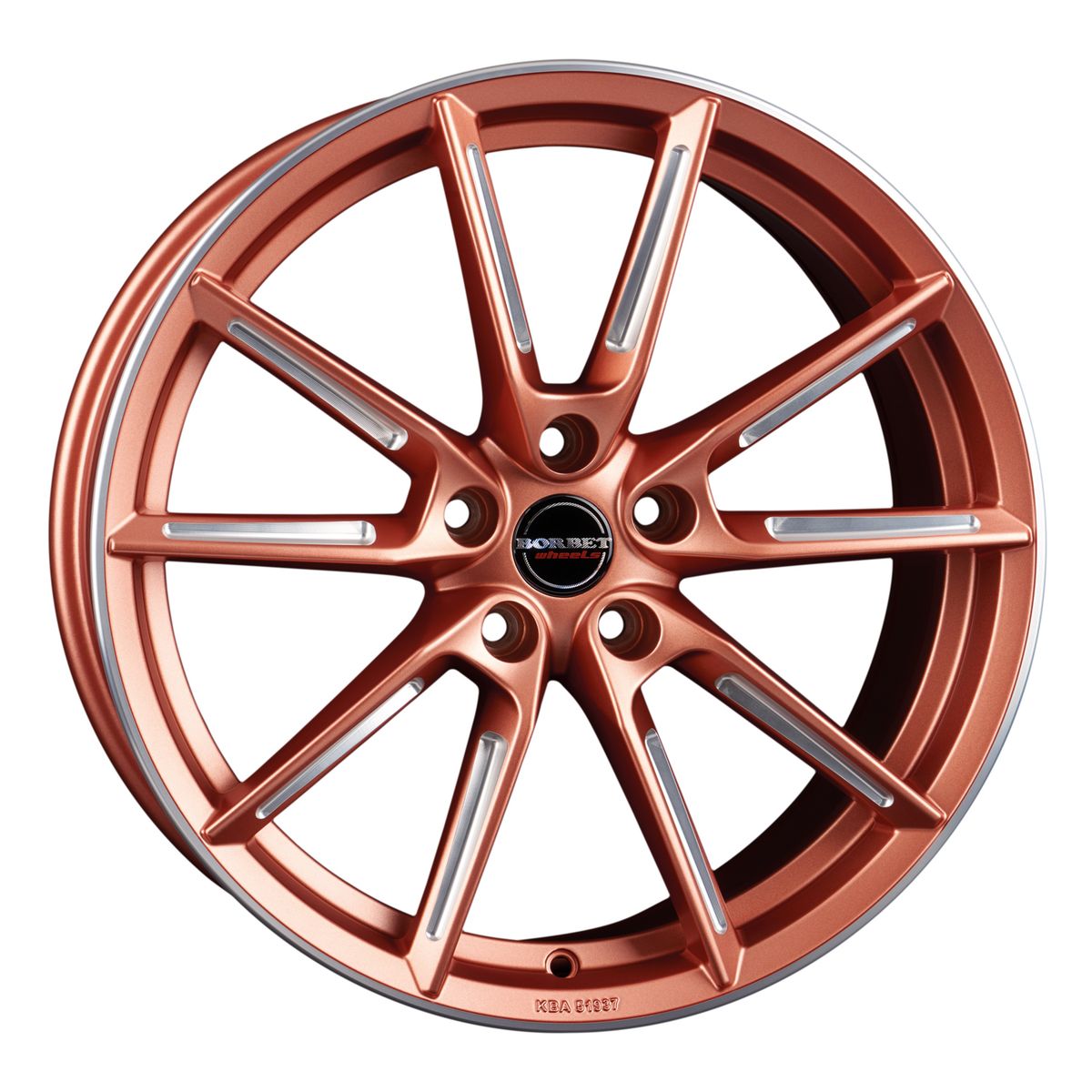 Borbet lx19 black matt rim copper black matt rim copper