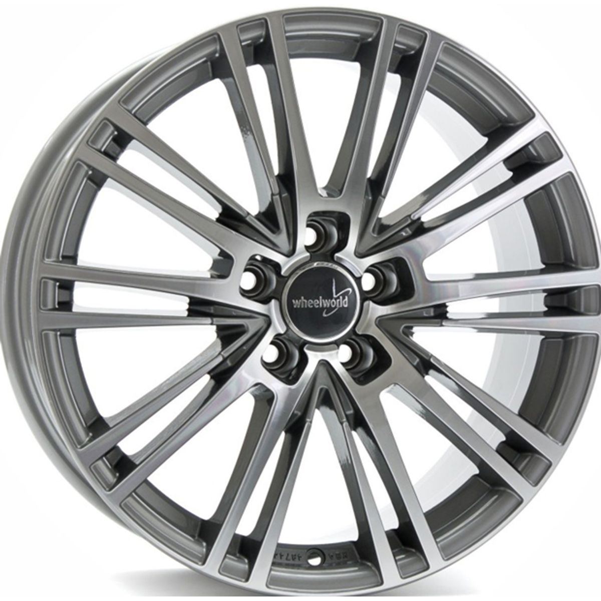 WheelWorld WH18 Daytona Grau Hochglanzpoliert