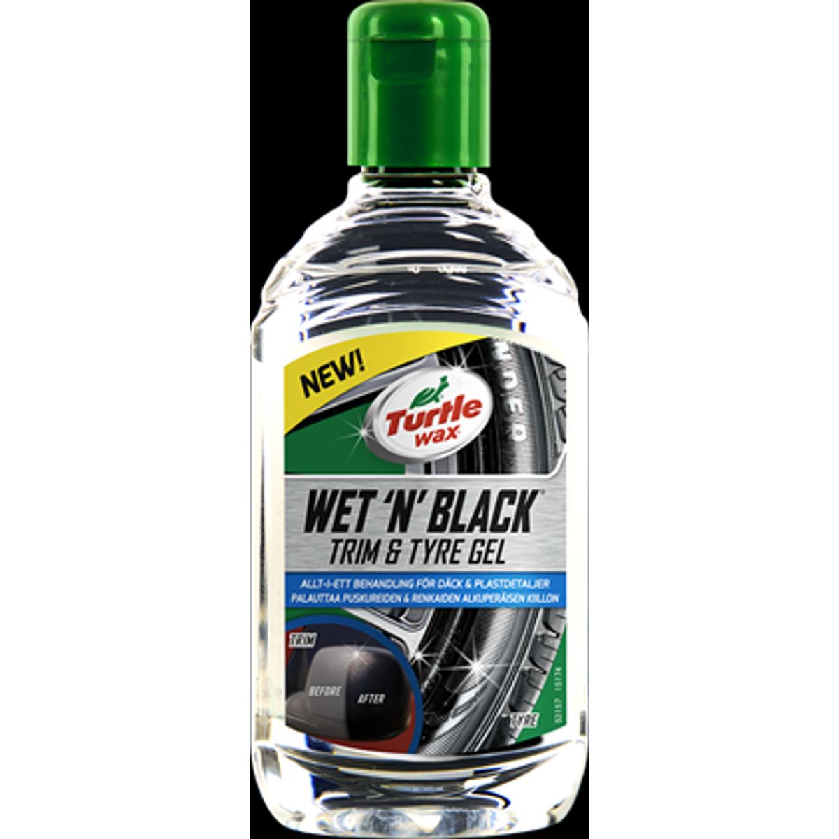 TURTLE WAX WET 'N' BLACK TRIM & TYRE GEL 300 ML