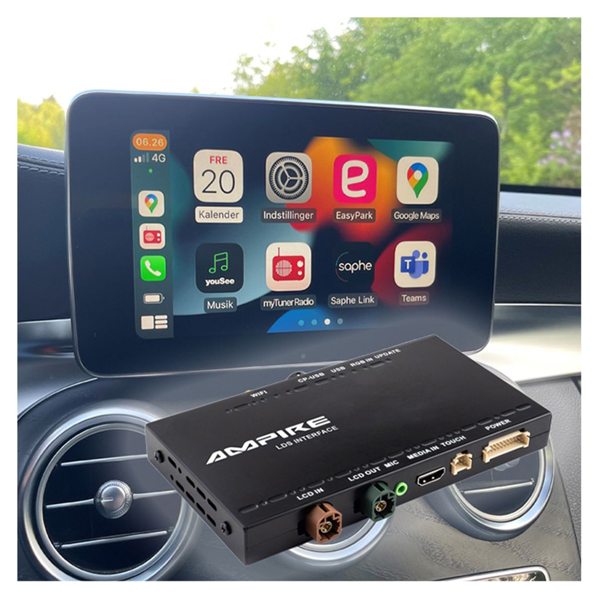 CarPlay Adapter Lexus V3 GS-, LS-, LX-, NX-serie m.fl