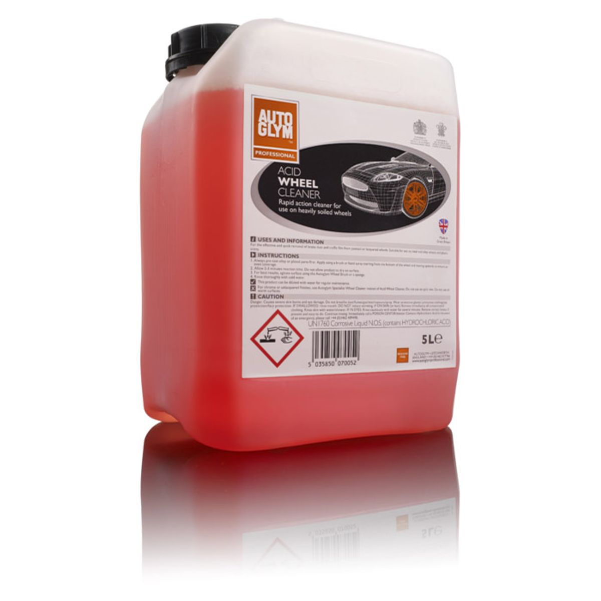 Autoglym Acid Wheel Cleaner 5L Fælgrens med syre