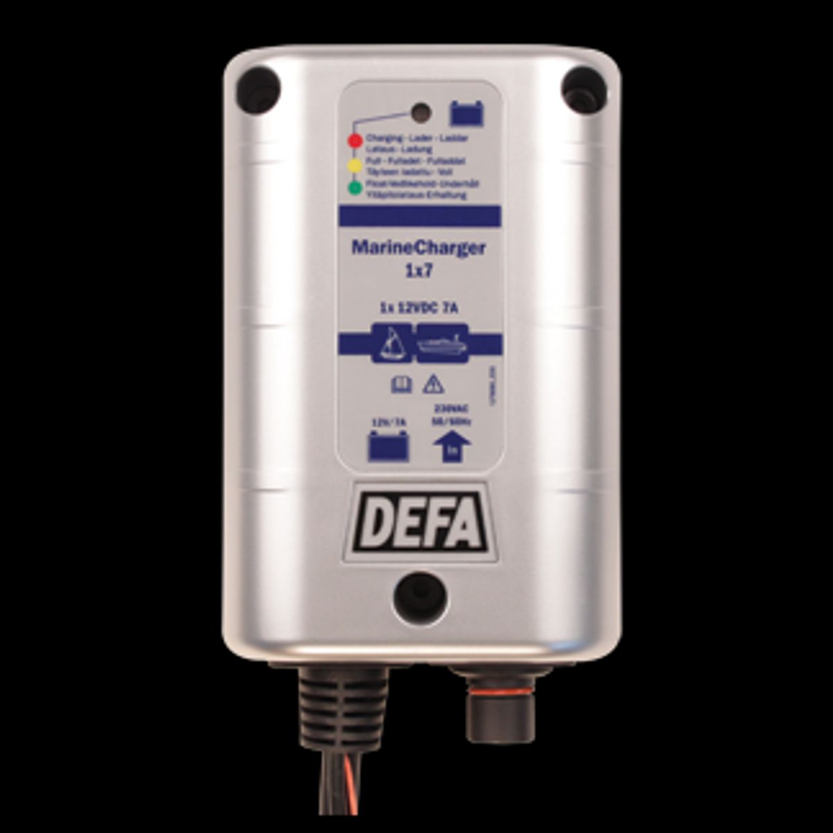 DEFA marinecharger 12v 1 x 7a schuko