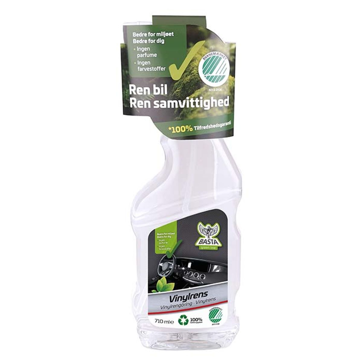 Basta Greenline vinylrens 710ml svanemærket