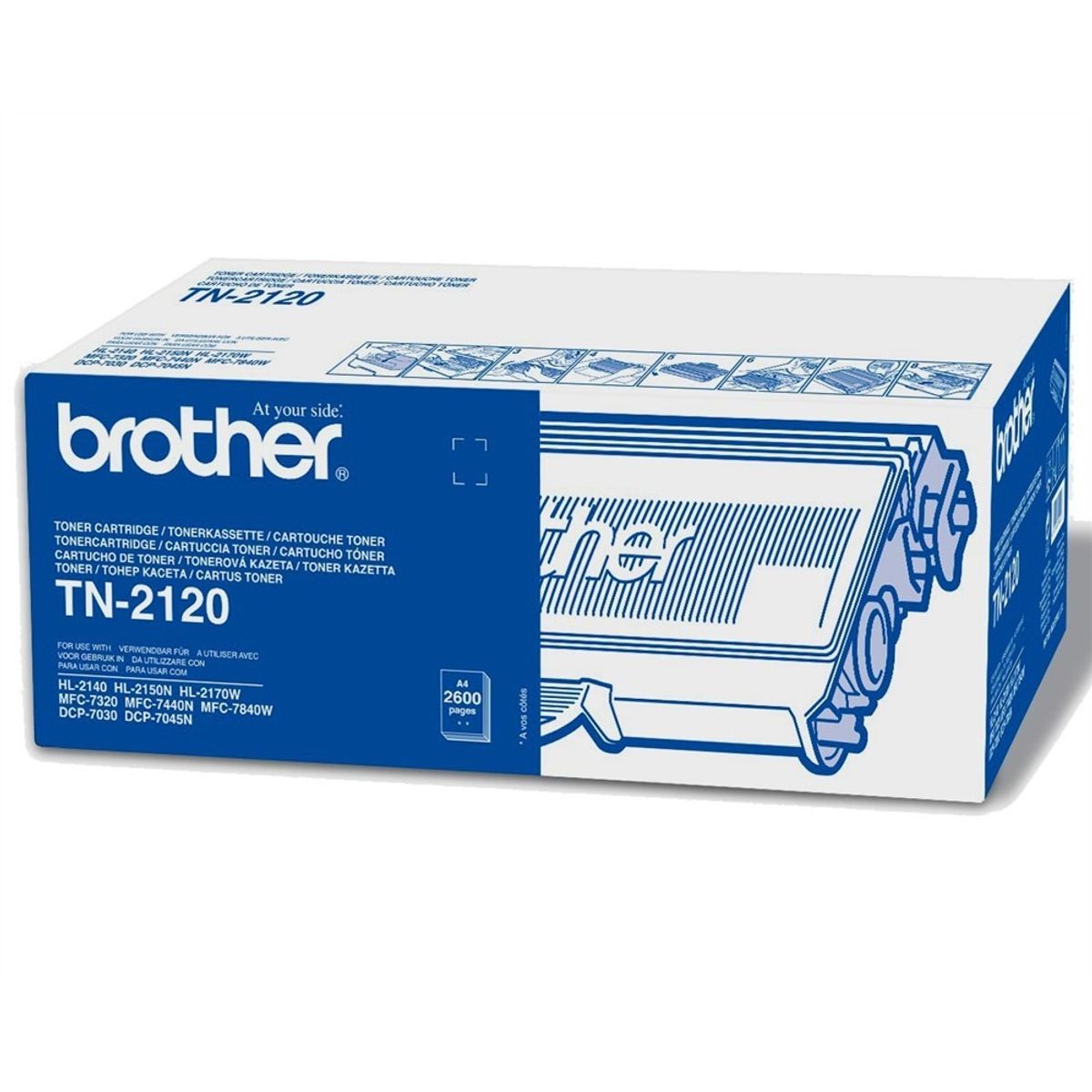 Brother TN2120 sort lasertoner original