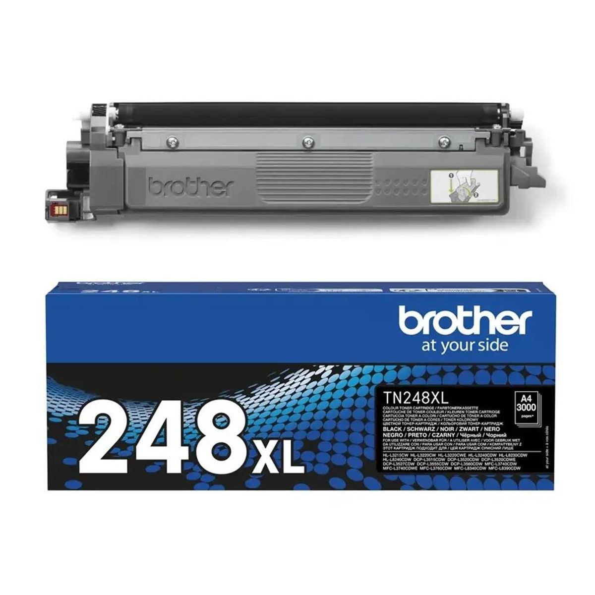 Brother TN248XLBK Sort lasertoner