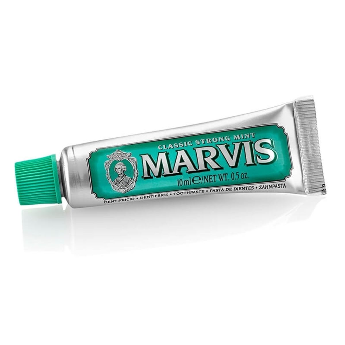 Marvis Tandpasta - Classic Strong Mint - 10 ml. (Rejsestørrelse)