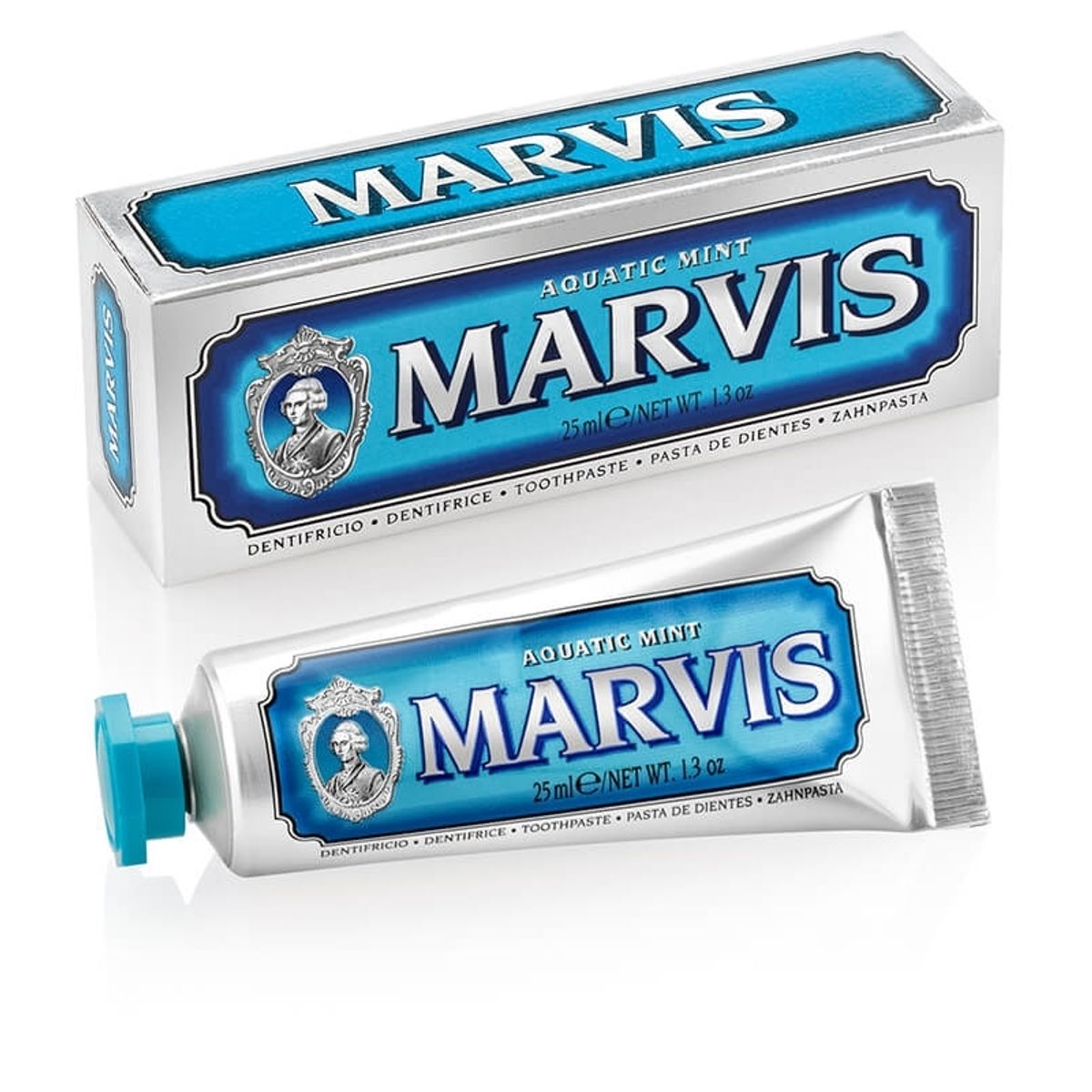 Marvis Tandpasta - Aquatic Mint - 25 ml. (Rejsestørrelse)