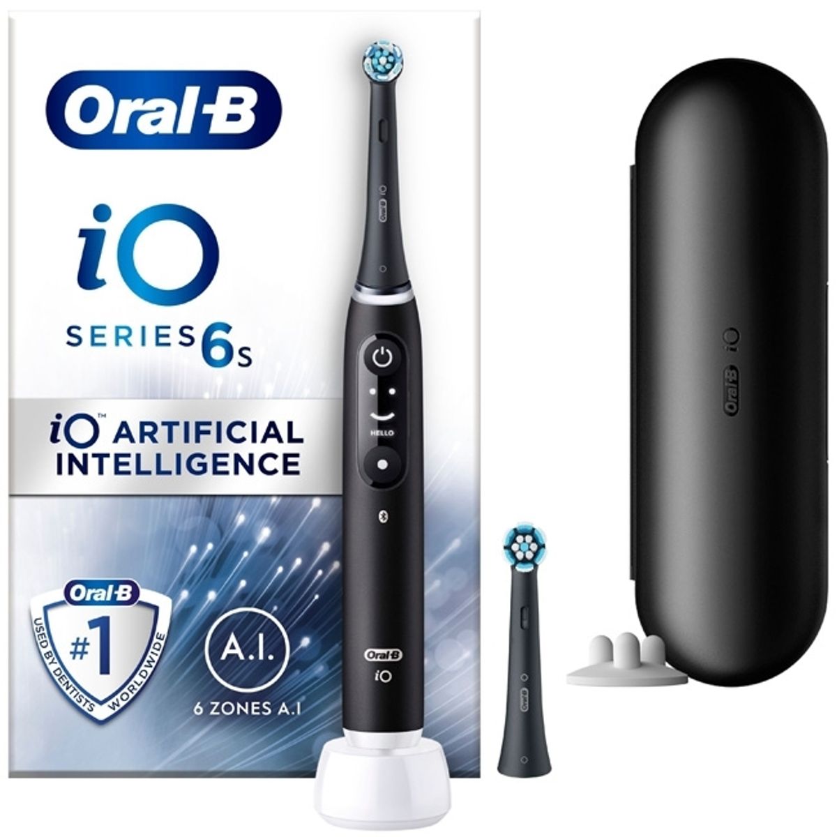 Oral-B iO Series 6S El-tandbørste - Black Lava