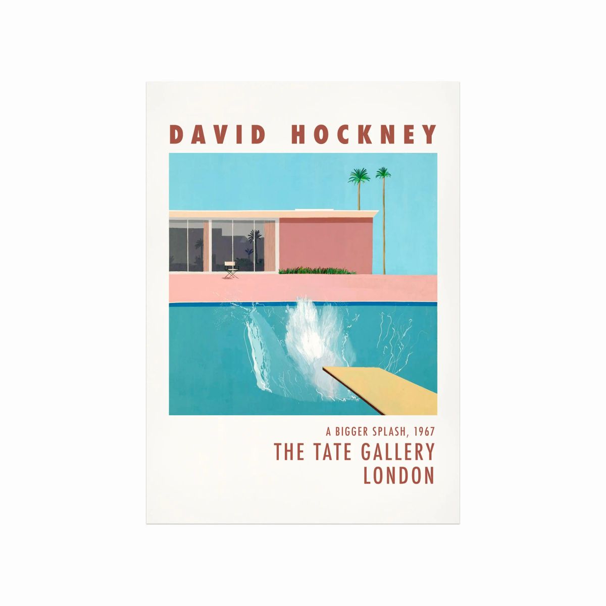 David Hockney plakat A Bigger Splash