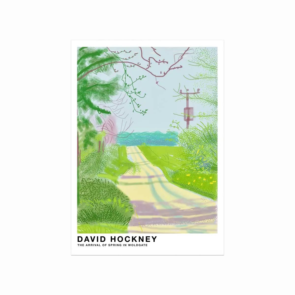 David Hockney plakat The arrival of spring in Woldgate