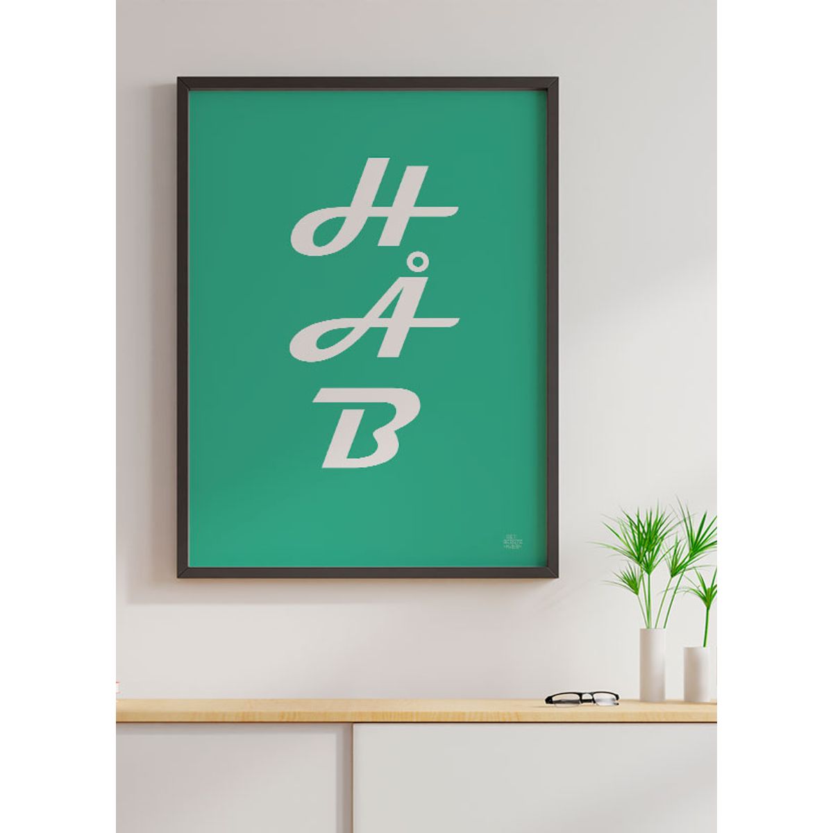 Håb-plakat - grøn - 50 x 70 cm - Kr. 279,-