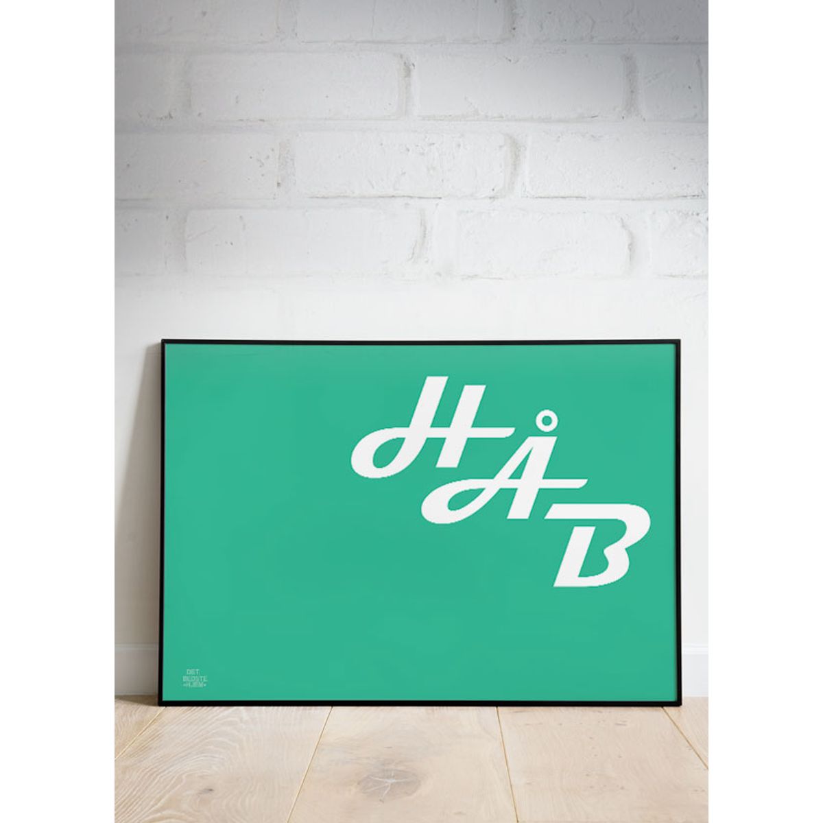 Håb-plakat - grøn (vandret) - 29,7 x 21 cm (A4) Kr. 199,-