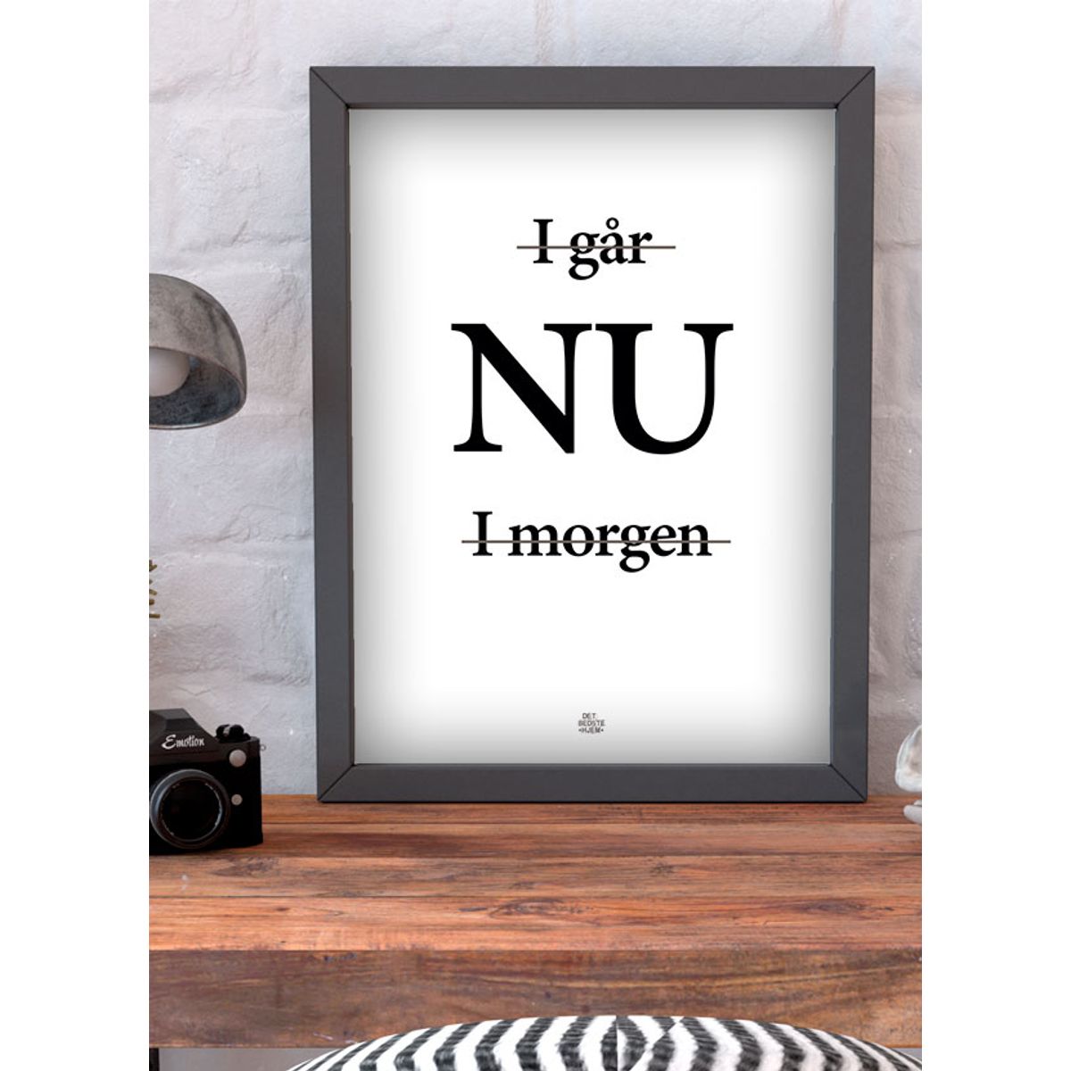 Igår, nu, i morgen-plakat - 21 x 29,7 (A4) Kr. 199,-