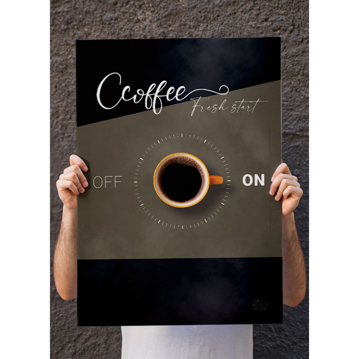 Coffee fresh start-plakat - 21 x 29,7 (A4) Kr. 199,-