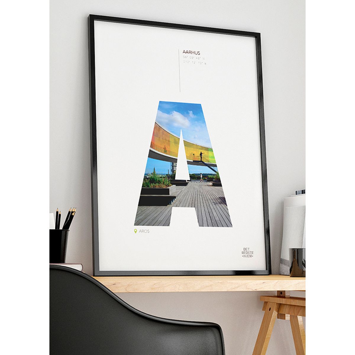 Aarhus-plakat - Aros - 21 x 29,7 (A4) Kr. 199,-