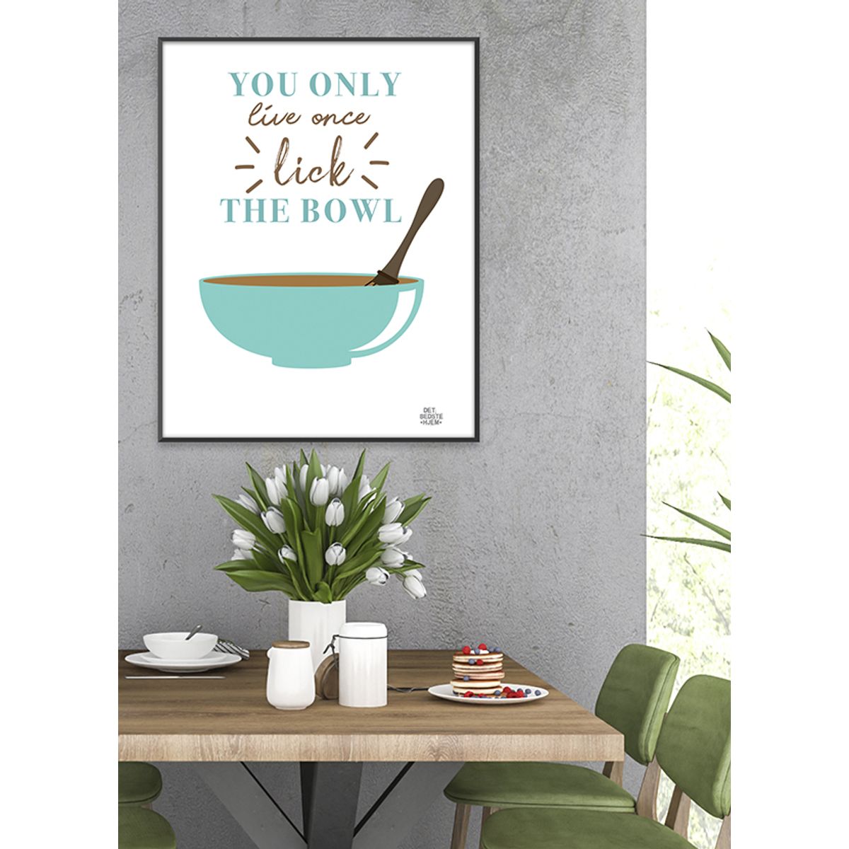 Serie#2_Lick the bowl-plakat - Download PDF og print selv i mange formater - kr. 299