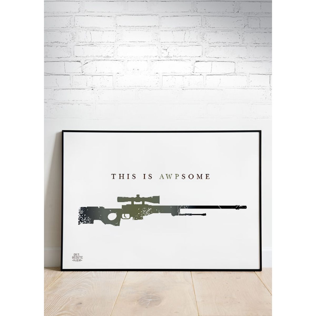 CSGO - This is AWPsome (vandret) - 40 x 30 cm - Kr. 219,-