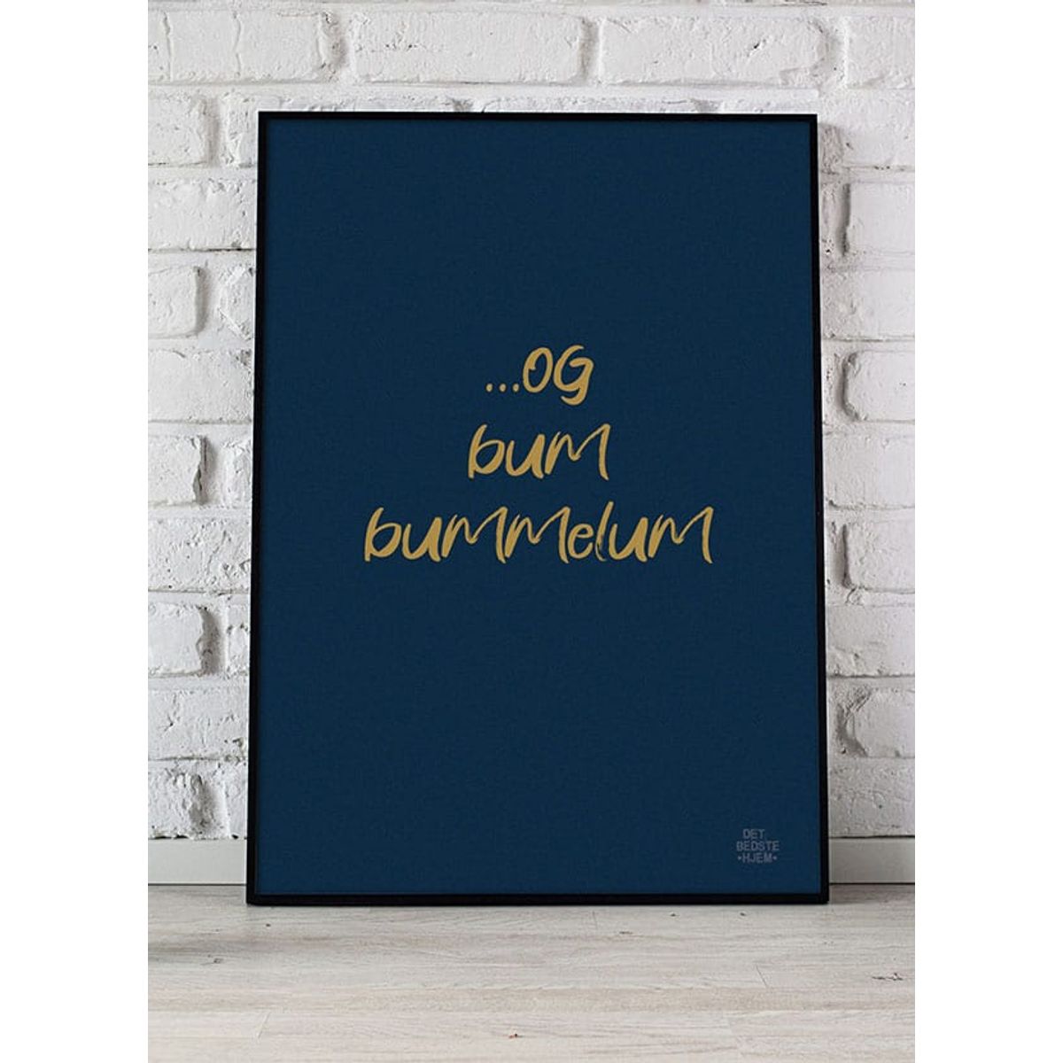 Og bum bummelum toiletplakat - 21 x 29,7 (A4) Kr. 199,-