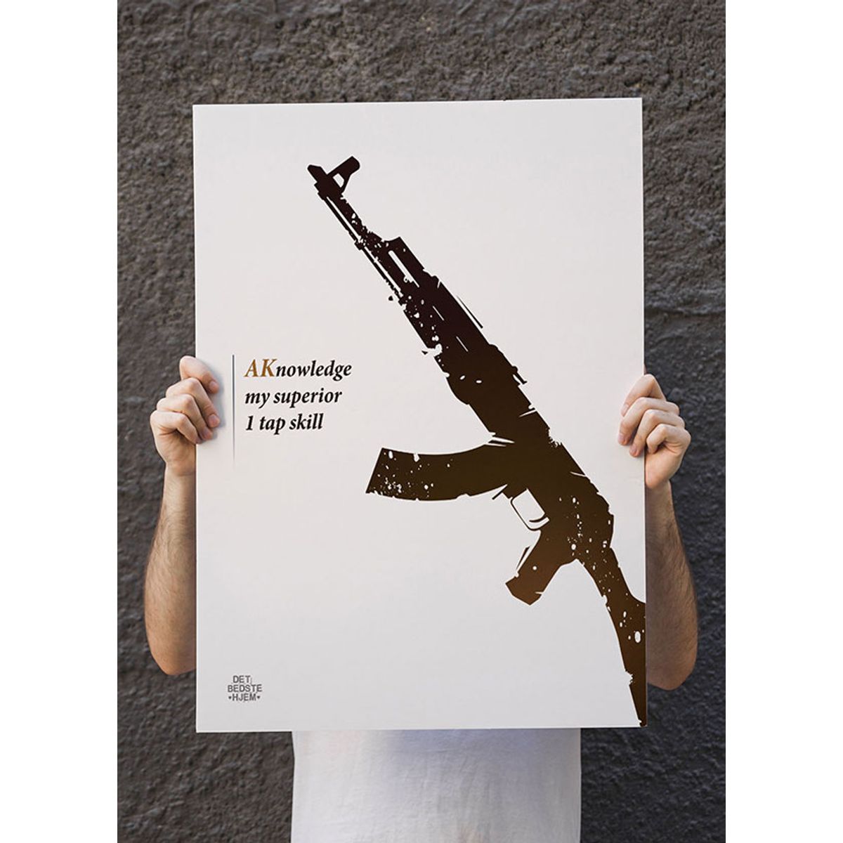 CSGO plakat - AK nowledge - 30 x 40 cm - Kr. 219,-