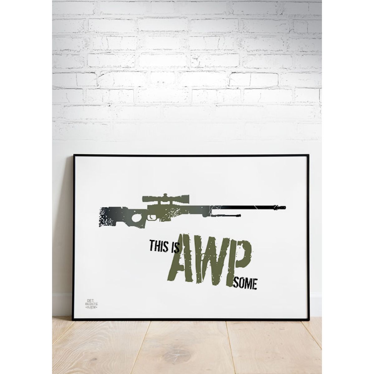 CSGO - This is AWPsome 2 (vandret) - 100 x 70 cm - Kr. 349,-