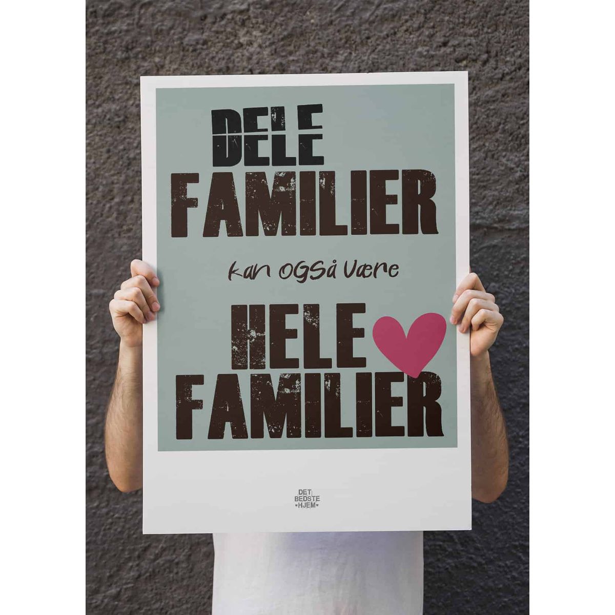 Delefamilier-plakat - Download PDF og print selv i mange formater kr. 299