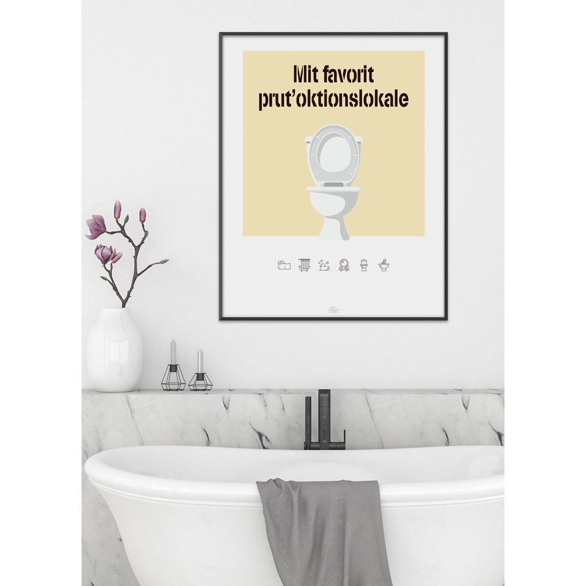 Prutoktionslokale-plakat - 50 x 70 cm - Kr. 279,-