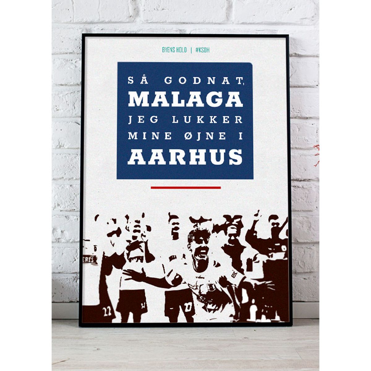 AGF-plakat - Malaga - 21 x 29,7 (A4) Kr. 199,-