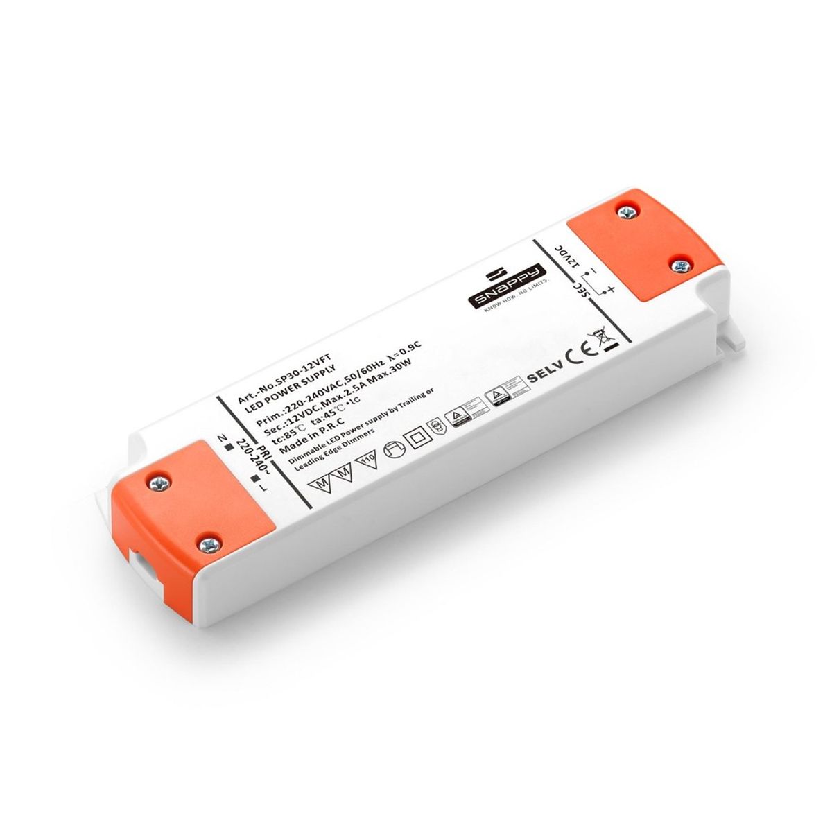 Dæmpbar Kvalitets LED Driver 24V - 5-30W - Snappy