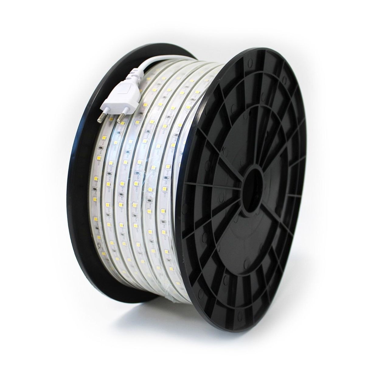 50m Arbejdslys 230V LED strip - IP65, 60 LED/m, 5W/m, 500 lm/m - Kulør : Neutral