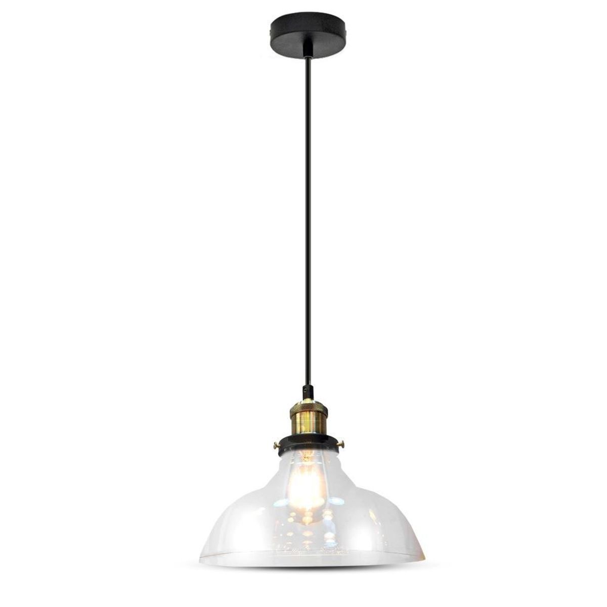 E27 Glaspendel-lampe - Transparent