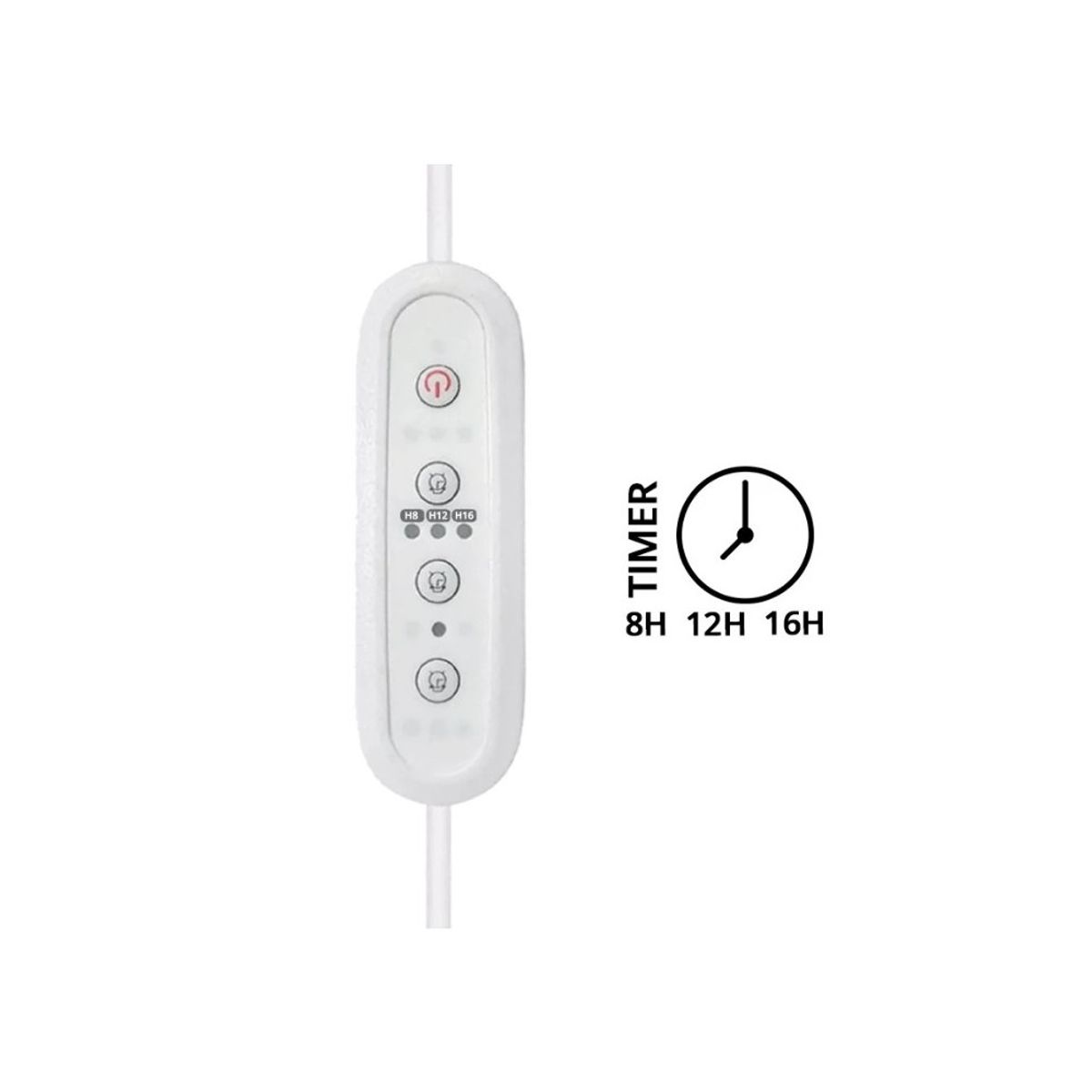 Pro Timer Med 1,5 Meter Ledning og Stikprop (MAX 120W) - Hvid