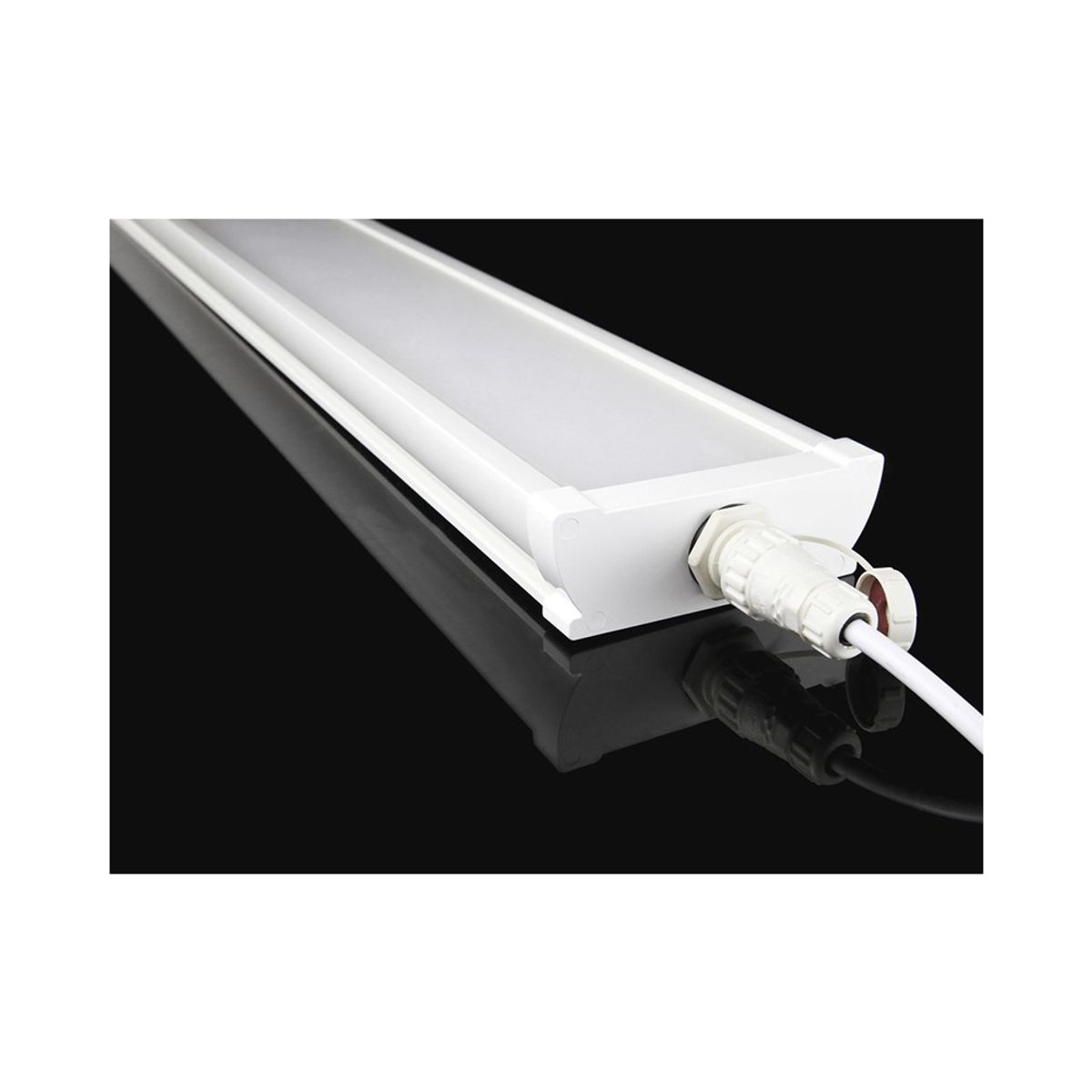 High-Lux LED Armatur 40W 4000K 5200Lm Gennemfortrådet - 1200mm