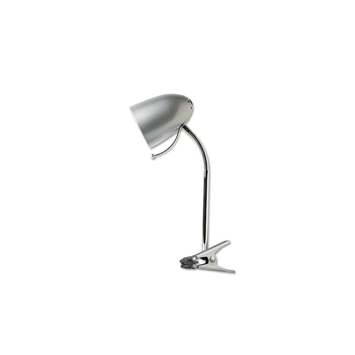 Aigostar klemme lampe med flex-arm til E27, 230V (H 350 mm) i sølv